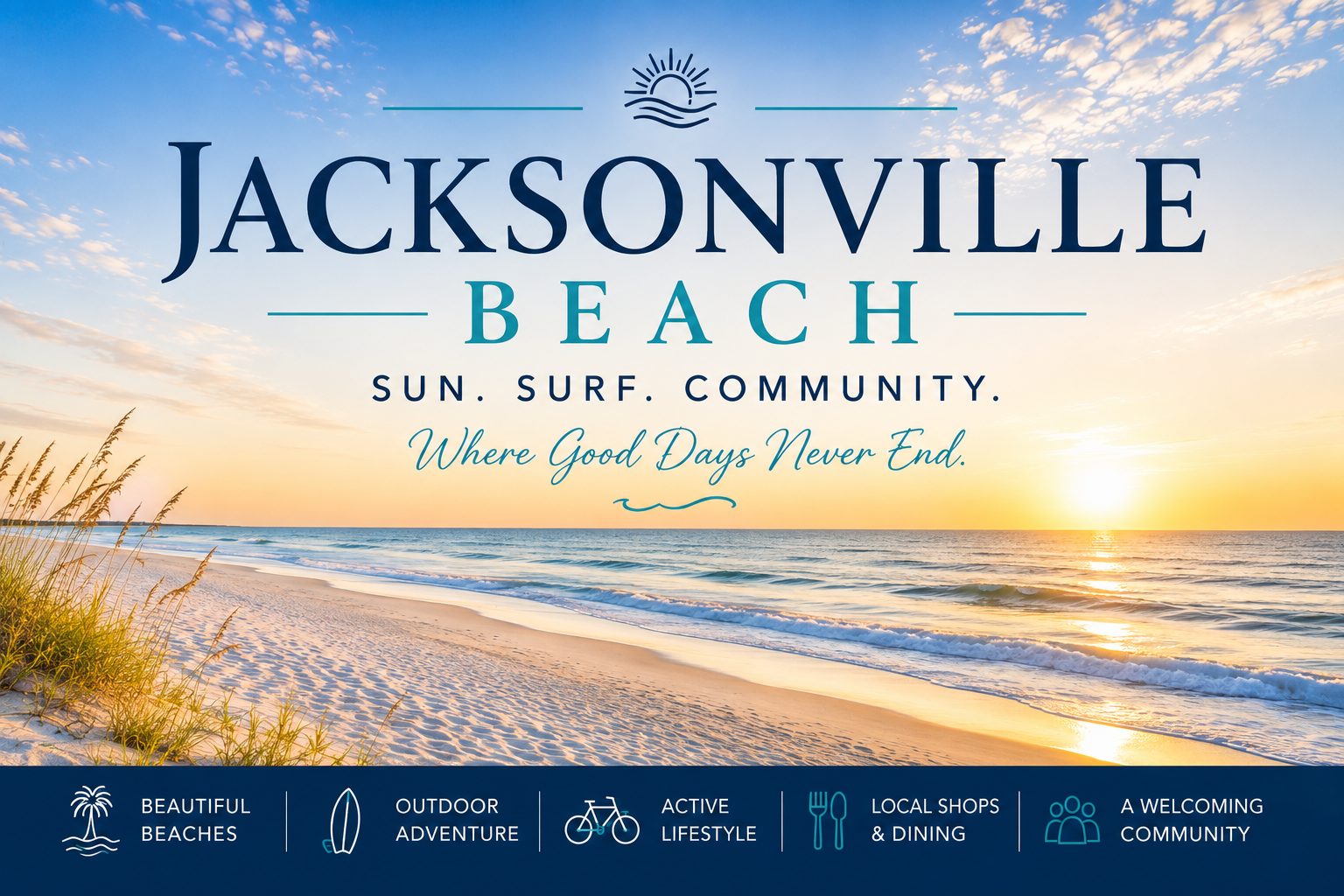 Jacksonville beach graphic